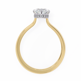 14k IGI certified marquise ring with E-F color VVS-VS clarity diamonds 56