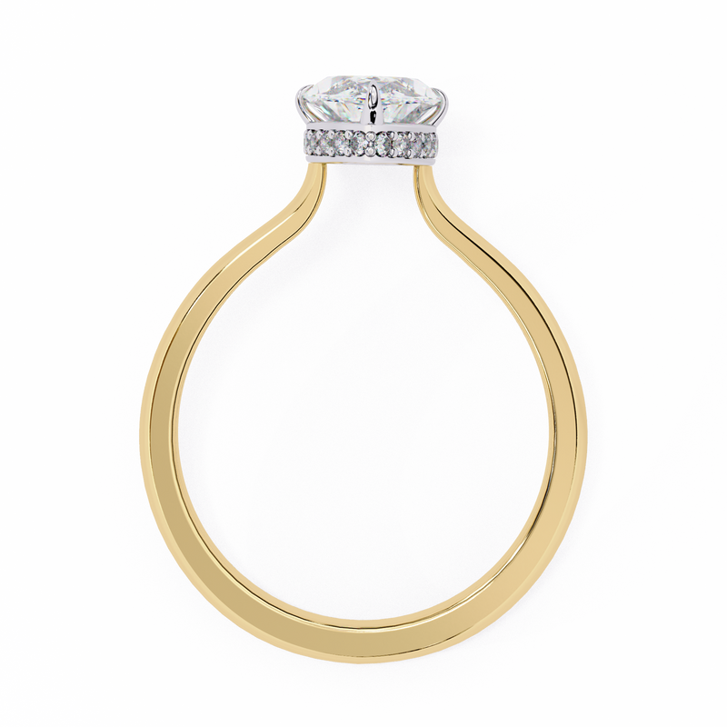 14k IGI certified marquise ring with E-F color VVS-VS clarity diamonds 56