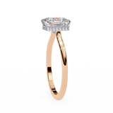 14k IGI certified round ring with E-F color VVS-VS clarity diamonds 57