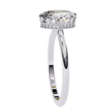 14k IGI certified oval ring with E-F color VVS-VS clarity diamonds 59