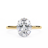 14k IGI certified oval ring with E-F color VVS-VS clarity diamonds 59