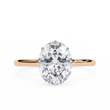 14k IGI certified oval ring with E-F color VVS-VS clarity diamonds 59