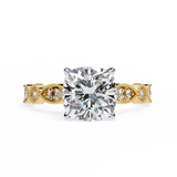 14k IGI certified cushion ring with E-F color VVS-VS clarity diamonds 64