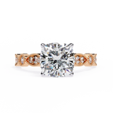 14k IGI certified cushion ring with E-F color VVS-VS clarity diamonds 64