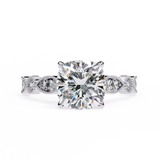 14k IGI certified cushion ring with E-F color VVS-VS clarity diamonds 64
