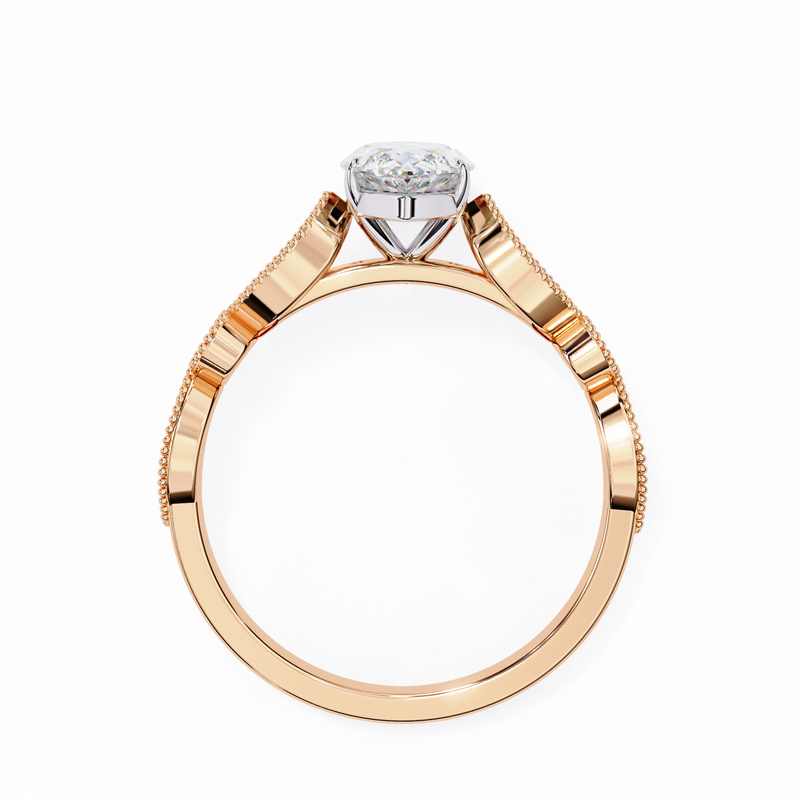 14k IGI certified marquise ring with E-F color VVS-VS clarity diamonds 67