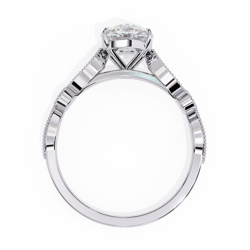 14k IGI certified oval ring with E-F color VVS-VS clarity diamonds 68