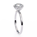 14k IGI certified round ring with E-F color VVS-VS clarity diamonds 70