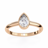 14k IGI certified pear ring with E-F color VVS-VS clarity diamonds 73