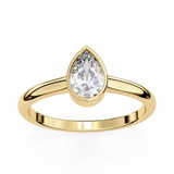 14k IGI certified pear ring with E-F color VVS-VS clarity diamonds 73