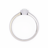 14k IGI certified pear ring with E-F color VVS-VS clarity diamonds 73