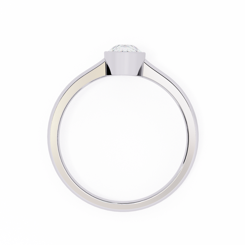 14k IGI certified pear ring with E-F color VVS-VS clarity diamonds 73