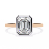 14k IGI certified emerald ring with E-F color VVS-VS clarity diamonds 74