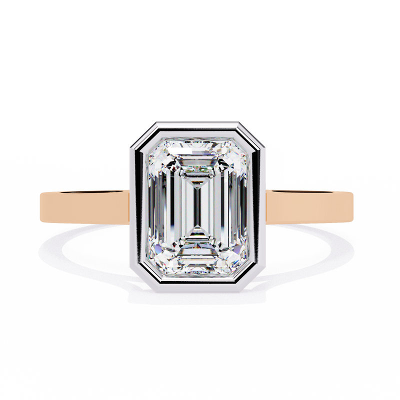 14k IGI certified emerald ring with E-F color VVS-VS clarity diamonds 74