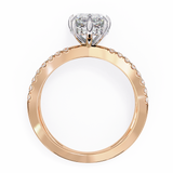 14k IGI certified marquise ring with E-F color VVS-VS clarity diamonds 78