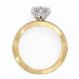 14k IGI certified marquise ring with E-F color VVS-VS clarity diamonds 78