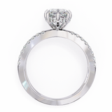14k IGI certified marquise ring with E-F color VVS-VS clarity diamonds 78