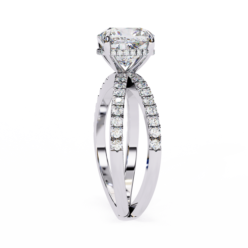 14k IGI certified cushion ring with E-F color VVS-VS clarity diamonds 81