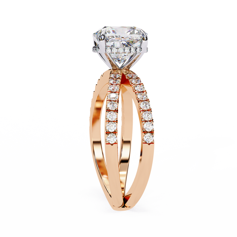 14k IGI certified cushion ring with E-F color VVS-VS clarity diamonds 81