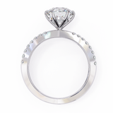 14k IGI certified round ring with E-F color VVS-VS clarity diamonds 82