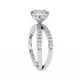 14k IGI certified round ring with E-F color VVS-VS clarity diamonds 82