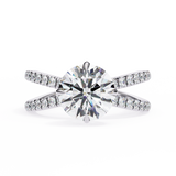 14k IGI certified round ring with E-F color VVS-VS clarity diamonds 82