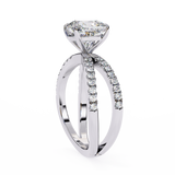14k IGI certified cushion ring with E-F color VVS-VS clarity diamonds 83