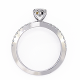 14k IGI certified marquise ring with E-F color VVS-VS clarity diamonds 84