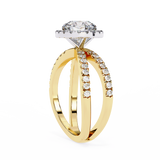 14k IGI certified round ring with E-F color VVS-VS clarity diamonds 91