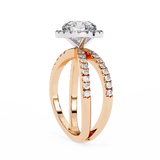 14k IGI certified round ring with E-F color VVS-VS clarity diamonds 91
