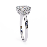 14k IGI certified emerald ring with E-F color VVS-VS clarity diamonds 97