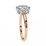 14k IGI certified emerald ring with E-F color VVS-VS clarity diamonds 97