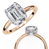 14k IGI certified emerald ring with E-F color VVS-VS clarity diamonds 97