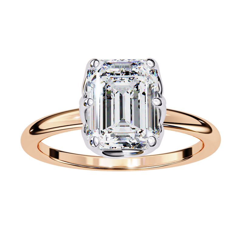 14k IGI certified emerald ring with E-F color VVS-VS clarity diamonds 97