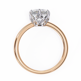 14k IGI certified pear ring with E-F color VVS-VS clarity diamonds 100