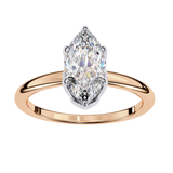 14k IGI certified marquise ring with E-F color VVS-VS clarity diamonds 101