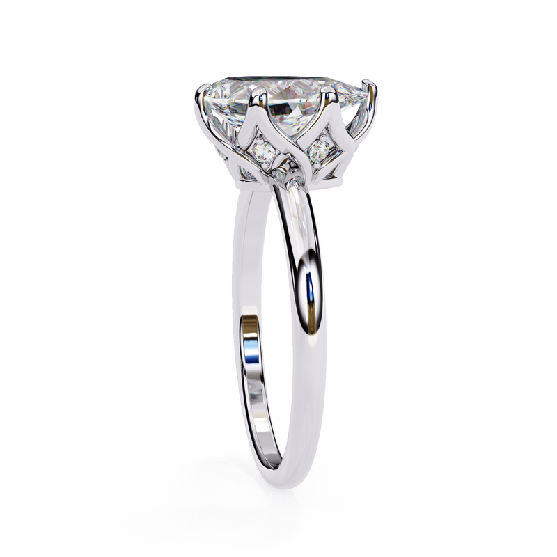 14k IGI certified marquise ring with E-F color VVS-VS clarity diamonds 101