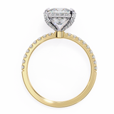 14k IGI certified princess ring with E-F color VVS-VS clarity diamonds 102