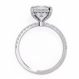 14k IGI certified princess ring with E-F color VVS-VS clarity diamonds 102