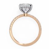 14k IGI certified princess ring with E-F color VVS-VS clarity diamonds 102