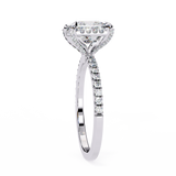14k IGI certified princess ring with E-F color VVS-VS clarity diamonds 102