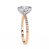 14k IGI certified princess ring with E-F color VVS-VS clarity diamonds 102