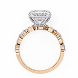 14k IGI certified princess ring with E-F color VVS-VS clarity diamonds 103