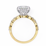 14k IGI certified princess ring with E-F color VVS-VS clarity diamonds 103