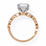 14k IGI certified princess ring with E-F color VVS-VS clarity diamonds 108