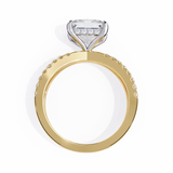 14k IGI certified princess ring with E-F color VVS-VS clarity diamonds 109