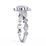 14k IGI certified cushion ring with E-F color VVS-VS clarity diamonds 114