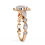 14k IGI certified cushion ring with E-F color VVS-VS clarity diamonds 114