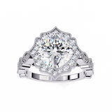 14k IGI certified cushion ring with E-F color VVS-VS clarity diamonds 114