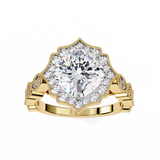 14k IGI certified cushion ring with E-F color VVS-VS clarity diamonds 114